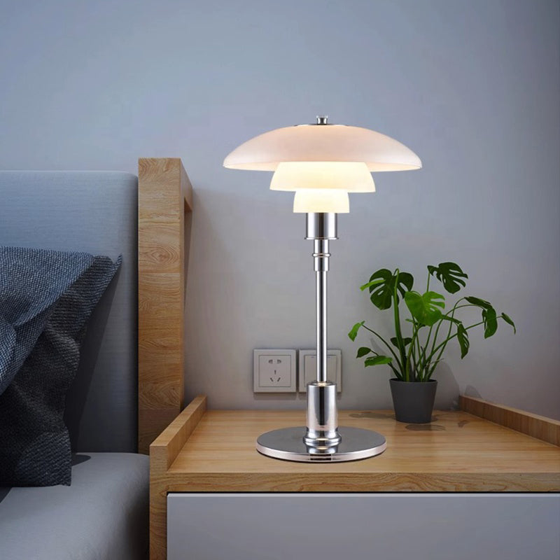 Modern Danish Designer Glass LED Table Lamp for Bedside Reading Bedroom Living Room Bedroom Study Decor