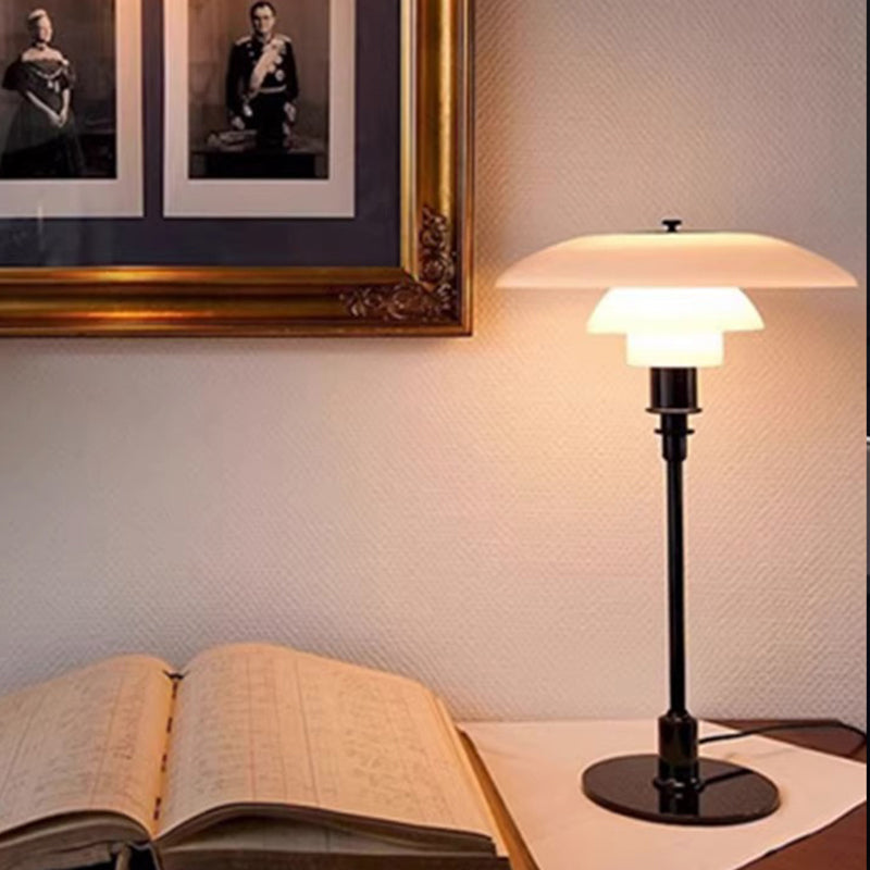 Modern Danish Designer Glass LED Table Lamp for Bedside Reading Bedroom Living Room Bedroom Study Decor