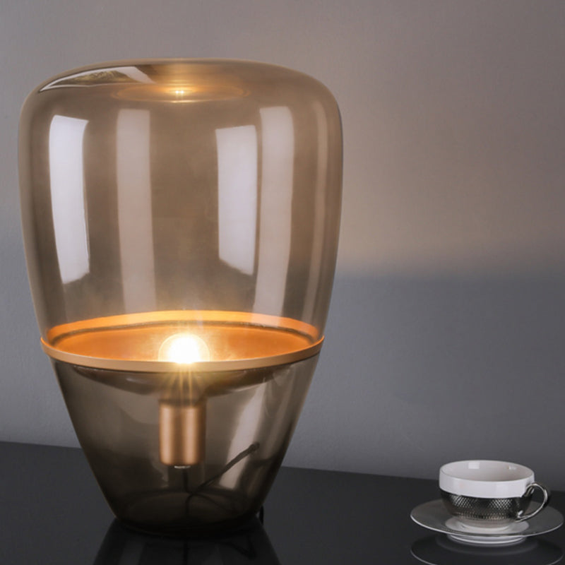 Designer Cup Shaped Glass Table Lamp