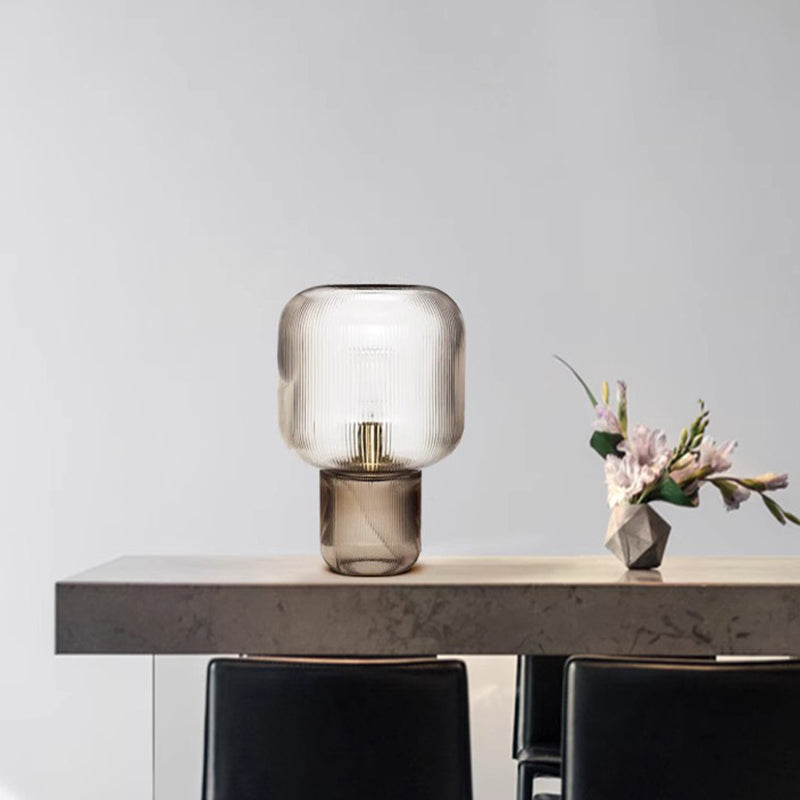 Nordic Glass Table Lamp Post-Modern Bedroom Bedside Lamp Living Room Conference Hall Hotel Model Room Club Lamp