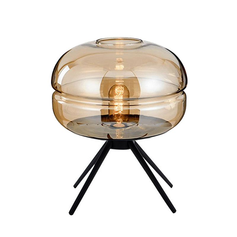 Modern Simple Glass Table Lamps Nordic Creative Bedroom Bedside Light Glass Shade Desk Lamp
