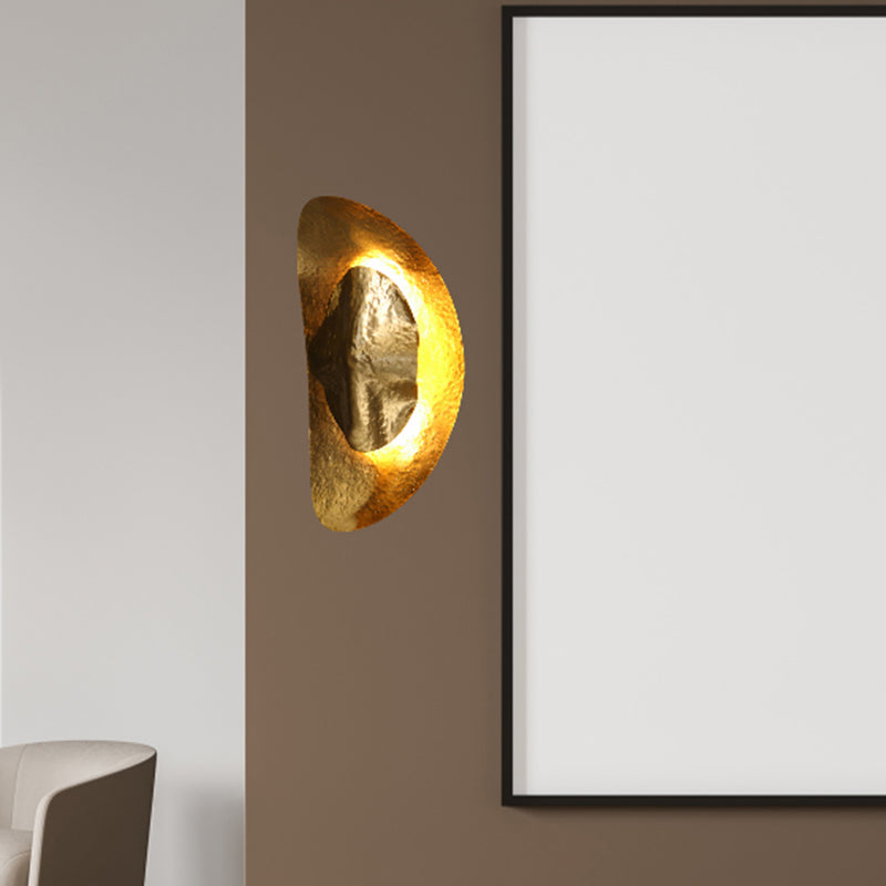 Creative Half Month Luxury Brass Wall Lamp