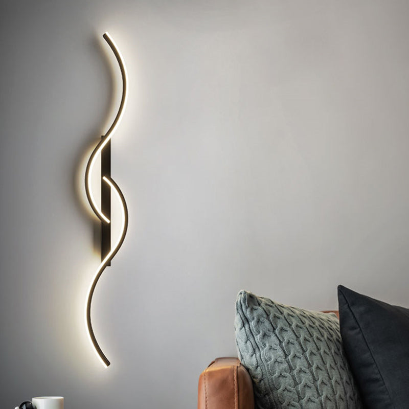 New Minimalist Line LED Wall Lamp Simple Bedroom Bedside Lighting Fixture Modern Living Room  Decorative Wall Light