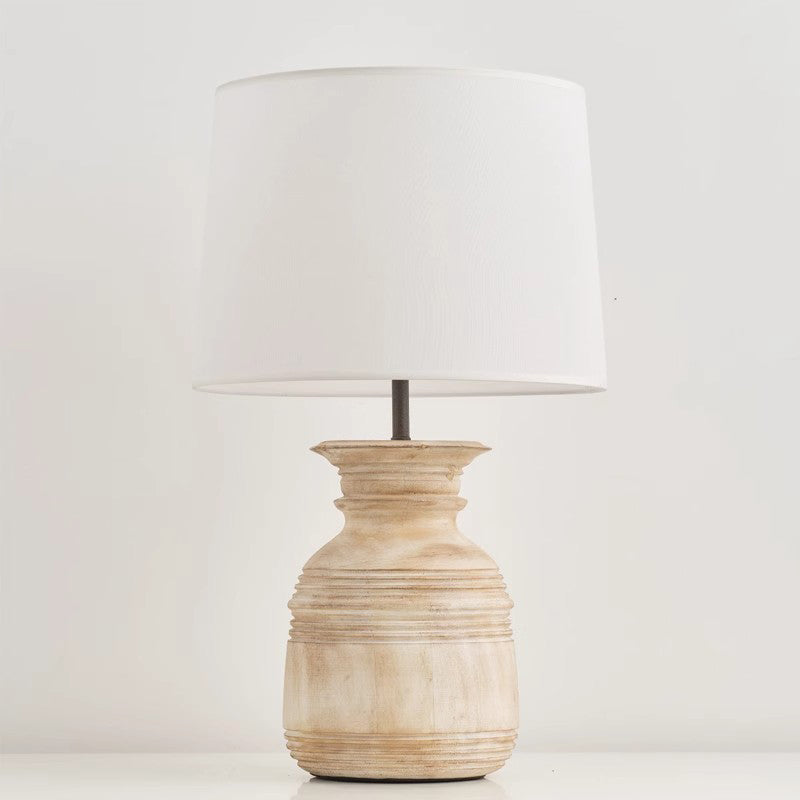 Nordic Designer Wooden Table Lamp Nordic Korean Minimalism Bedroom Hotel Art Led Decorative