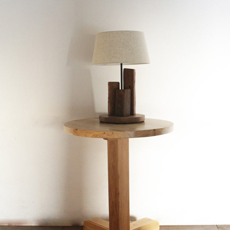 Chinese Retro Nostalgic Wood Desk Lamp Study Room Eye Protection Wooden Bed Head