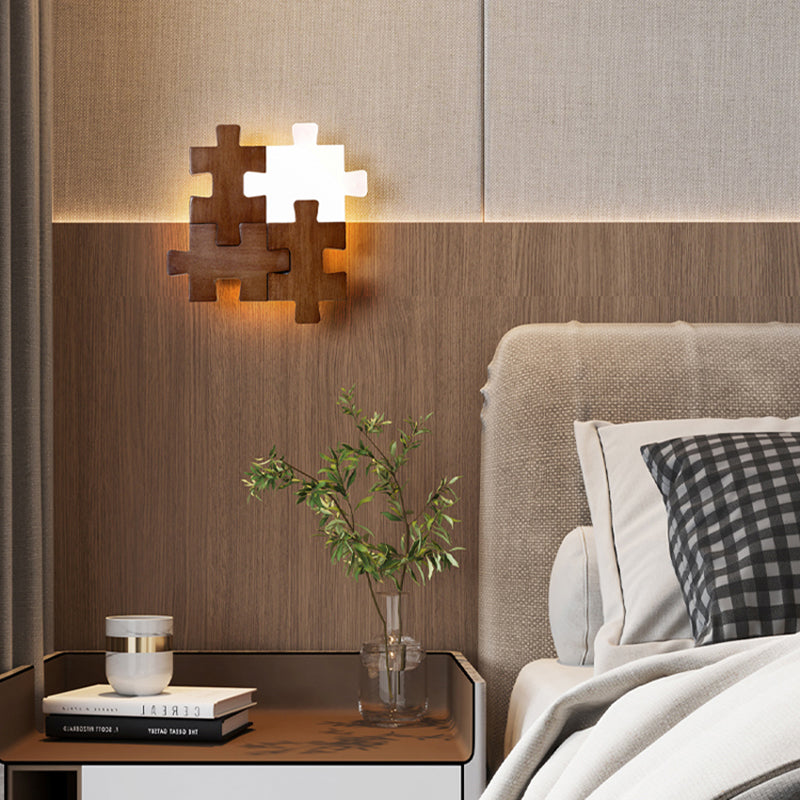 Building Block Wall Lamp Bedroom Bedside Lamp Modern Simple Hallway Corridor Aisle Light Creative  Personality Led Light