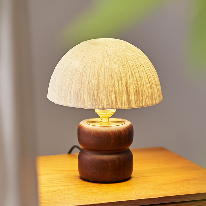 Japanese Style Solid Wood Handmade Table Lamps Study Bedroom Rice Paper Lampshade Desk Lights