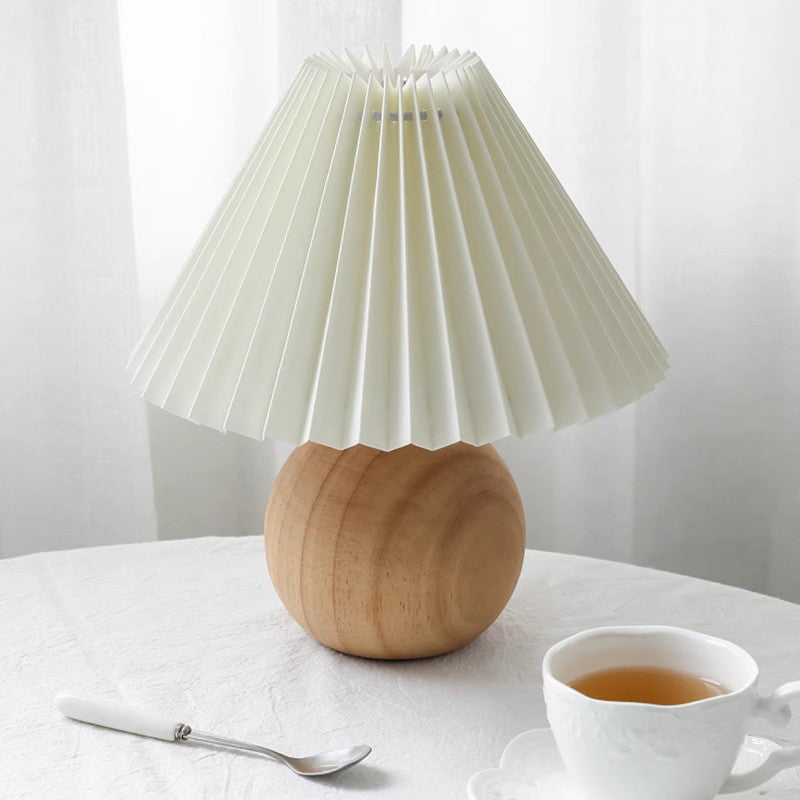 Ceramic Pleated Table Lamp Ins Girl Nordic Bedside Lamp Bedside Table Lamp Decorative Lamps