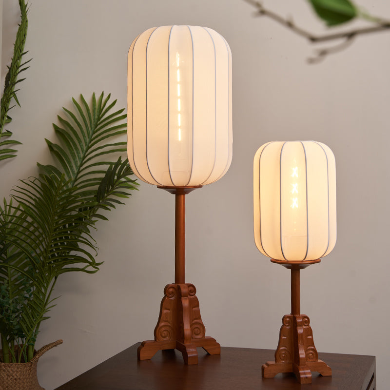 New Chinese Wooden Table Lamp Zen Tea Room Antique Study Living Room Bedroom Bedside Lamp