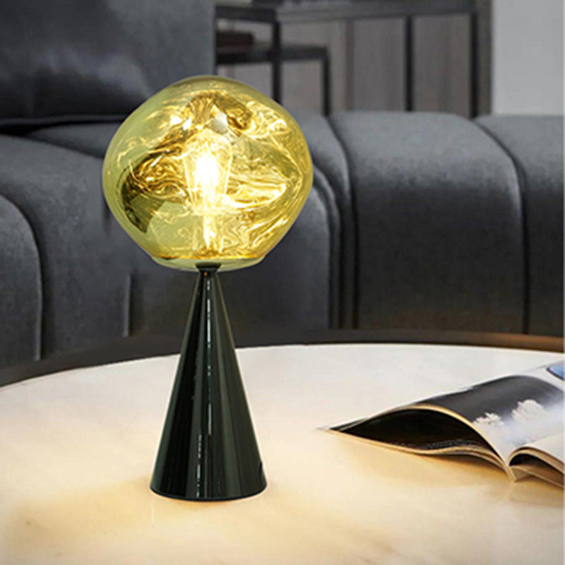 Modern Volcanic Lava Table Lamp With Acrylic Lampshade