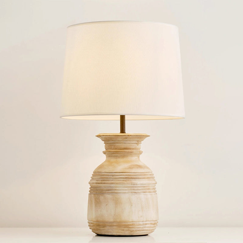 Retro Solid Wood Table Lamp Creative Bedroom Bedside Lamp Homestay Hotel Lobby Table Lamp