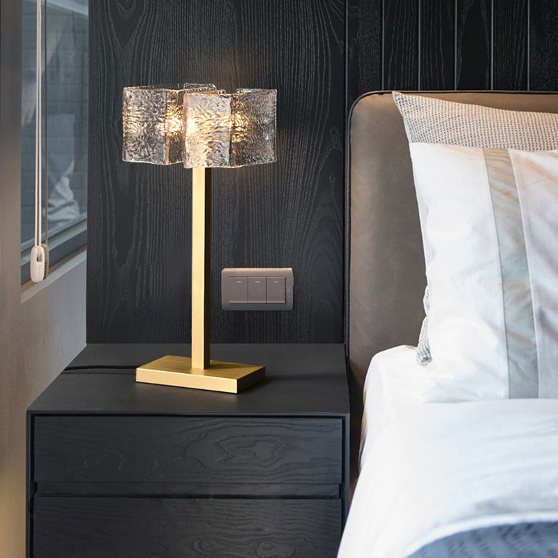 Vintage Light Luxury Copper Table Lamp Bedroom Bedside Lamp Atmospheric High-End Hotel Study Art Dressing Table With Light