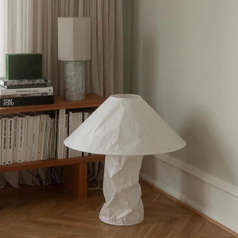 Wabi Sabi Paper Table Lamps Art Deco Stand Lights Living Room Bedroom Corner Table Lights