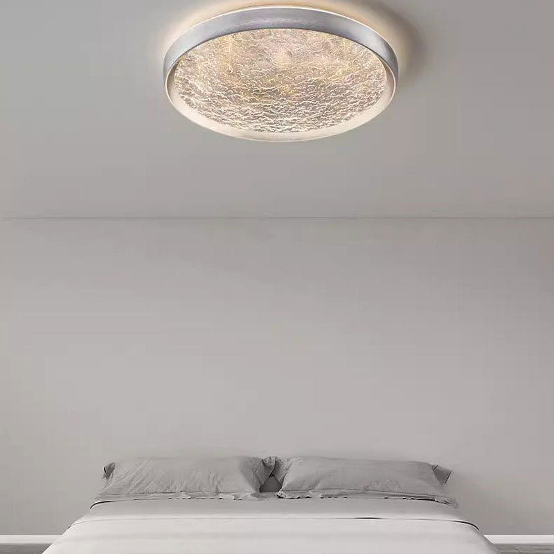 Contemporary Creative Round Metal Ceiling Light for Bedroom Living Room Hotel Office