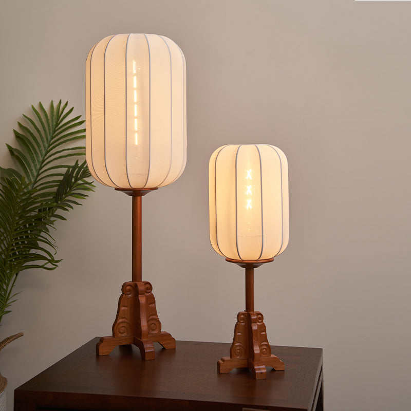 New Chinese Wooden Table Lamp Zen Tea Room Antique Study Living Room Bedroom Bedside Lamp