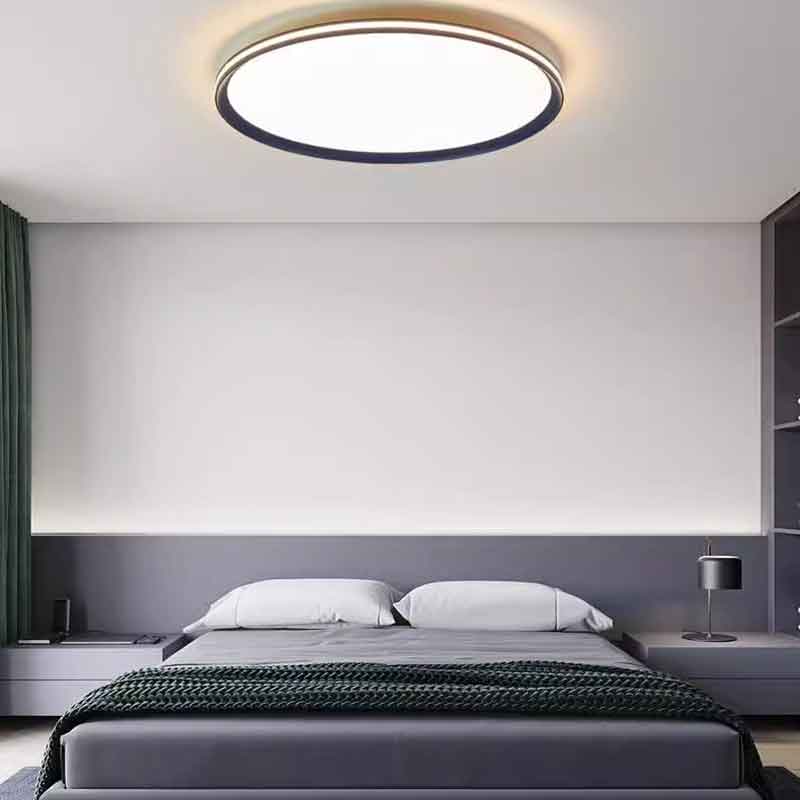 Modern Super Thin Round Metal Flush Mount LED Ceiling Light for Bedroom Living Room Aisle