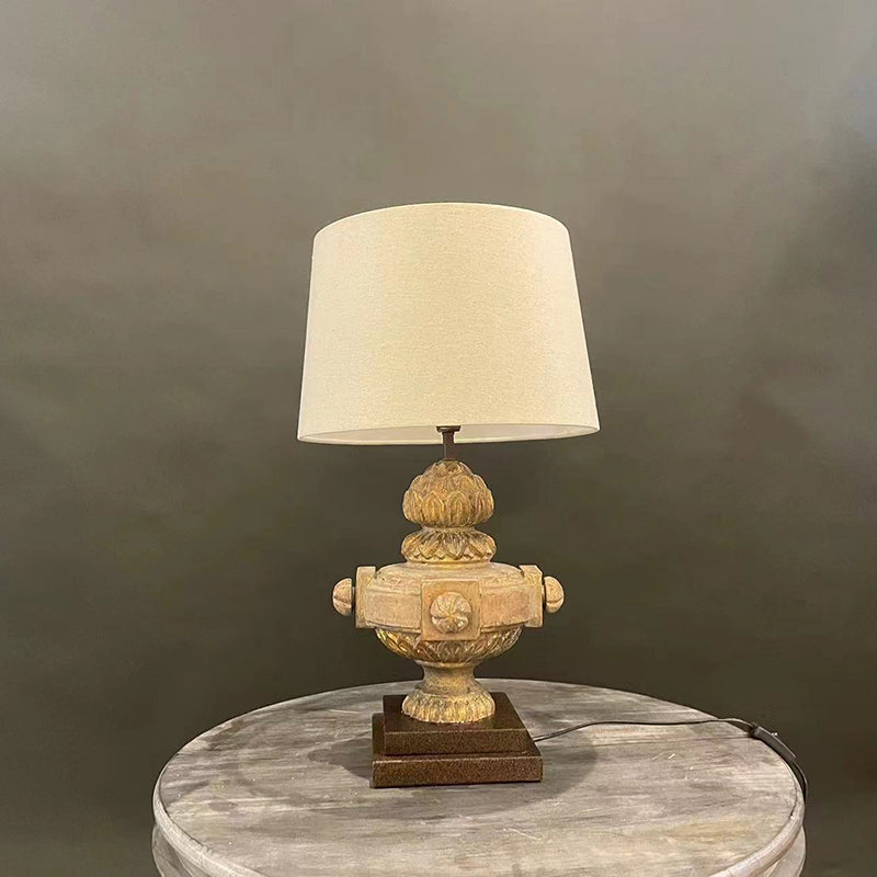 Handmade Hotel Entrance Wooden Table Lamp Creative Bedroom Bedside Decoration Desk Lamp