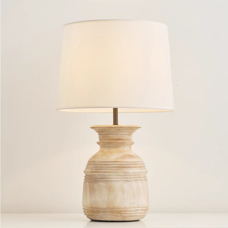 Nordic Designer Wooden Table Lamp Nordic Korean Minimalism Bedroom Hotel Art Led Decorative