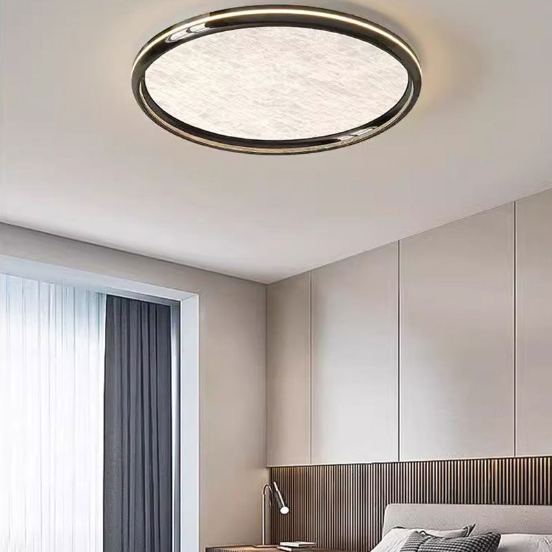 Modren Simple Round Metal Ceiling Light With Acrylic Lampshade for Bedroom Living Room