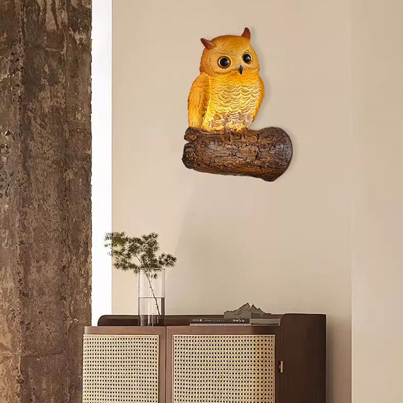 Owl Wall Light Led G4 for Interior Decor Foyer Corridor Bedroom Illumination Garden Tree Landscape Wall Light