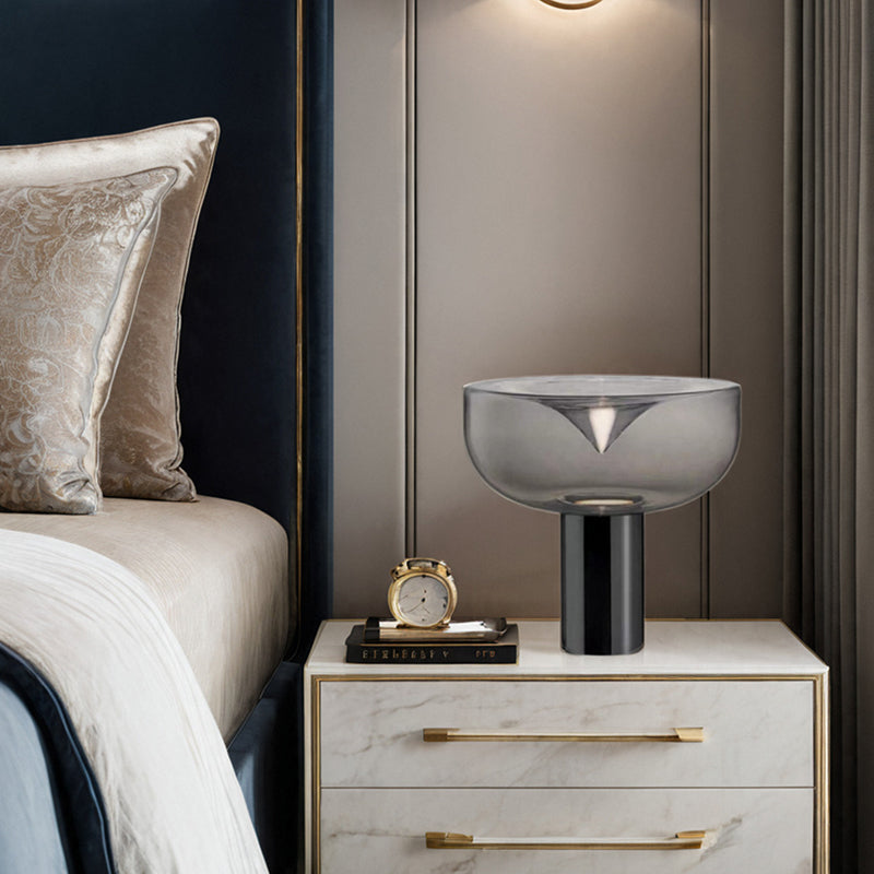 Modern LED Glass Table Lamp for Bedroom Bedside Lamp Living Room Light Study Desktop Decoration