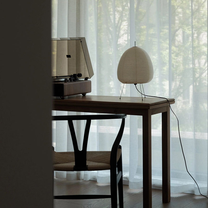 Japanese Rice Paper Tripod Table Lamp Lantern Led Desk Lamp Living Room Bedroom Bedside Study Hotel Decor