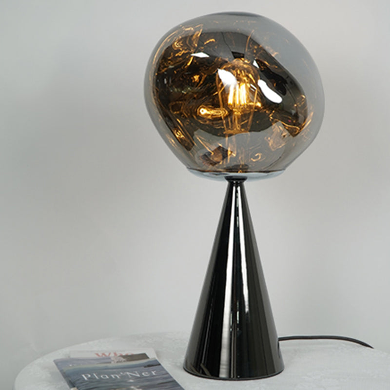 Modern Volcanic Lava Table Lamp With Acrylic Lampshade