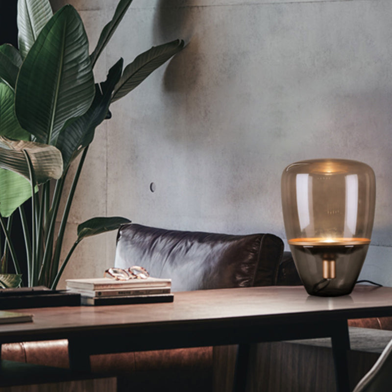 Designer Cup Shaped Glass Table Lamp