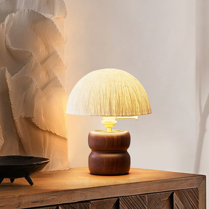 Japanese Style Solid Wood Handmade Table Lamps Study Bedroom Rice Paper Lampshade Desk Lights