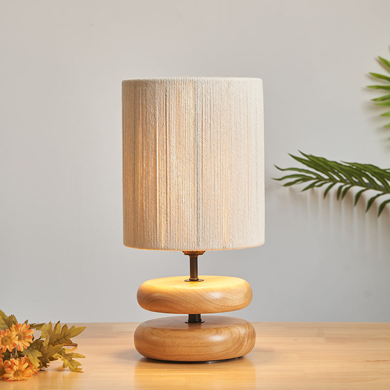 Modern Simple Wooden LED Table Lamp Bedside Desk Light For Home Bedroom Decoration