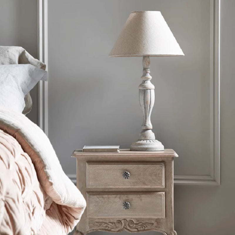 Vintage Wood Table Lamps For Bedroom Lamp Nightstand Desk Lamp For Living Room Dresser Hotel Office Study ﻿