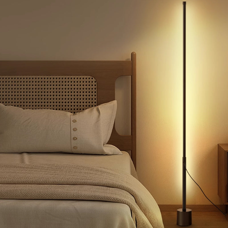 Modern Simple Column Black 39"/55" Floor Lamp