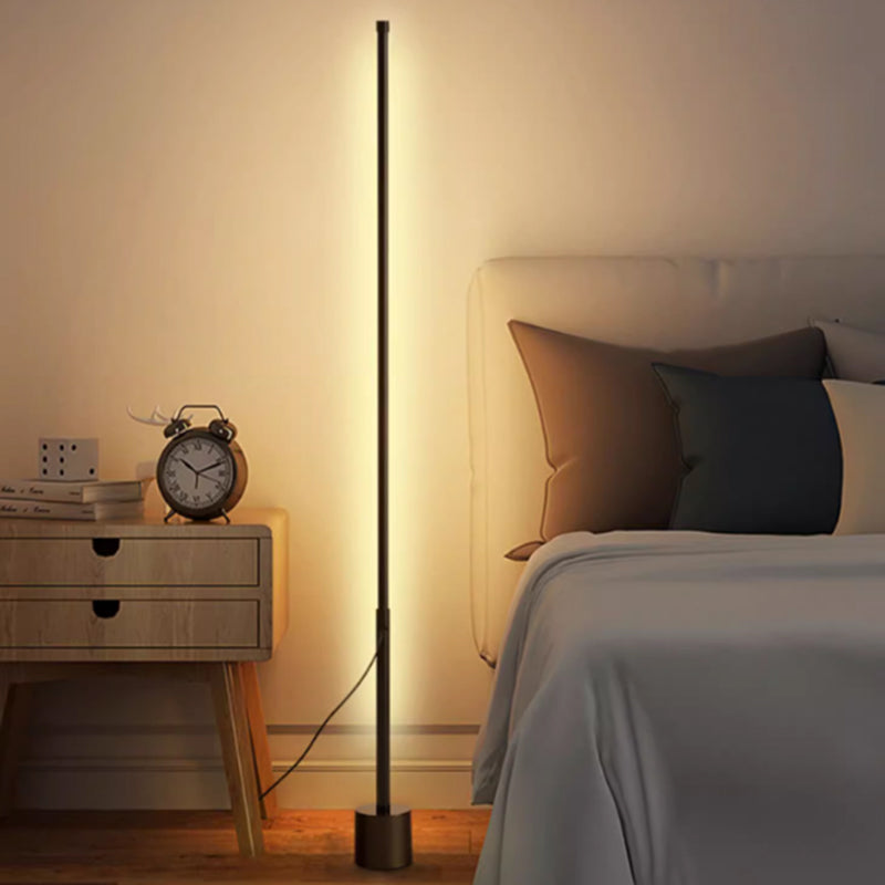 Modern Simple Column Black 39"/55" Floor Lamp