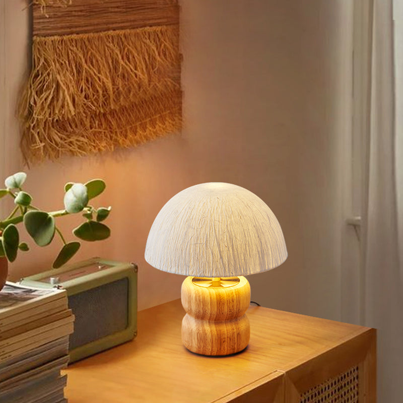 Japanese Style Solid Wood Handmade Table Lamps Study Bedroom Rice Paper Lampshade Desk Lights