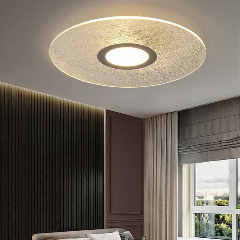 Modern Super Thin 0.8cm Thick Round Acrylic LED Ceiling Light Warm White Light 3000K