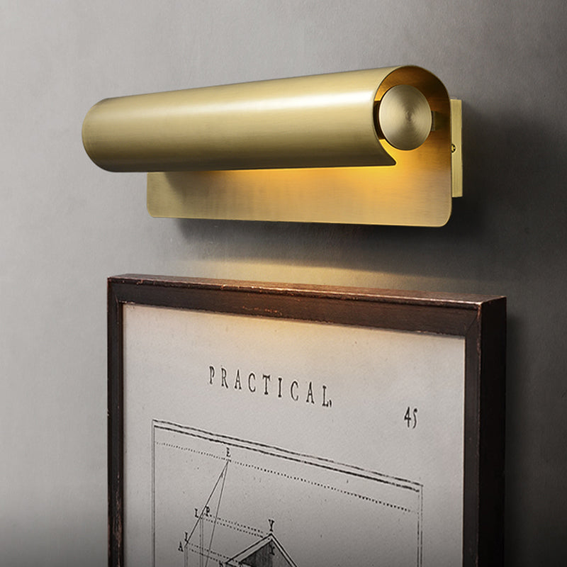 Light Luxury Designer Picture Scroll Brass Wall Lamp