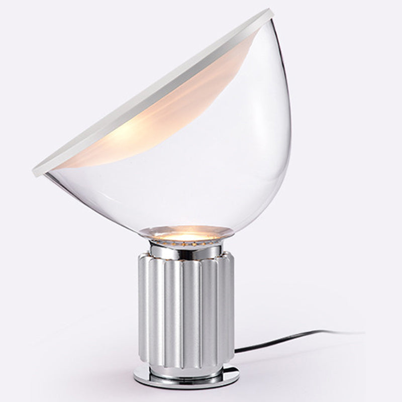 Cretive Designer Art Metal Table Lamp With Glass Lampshade