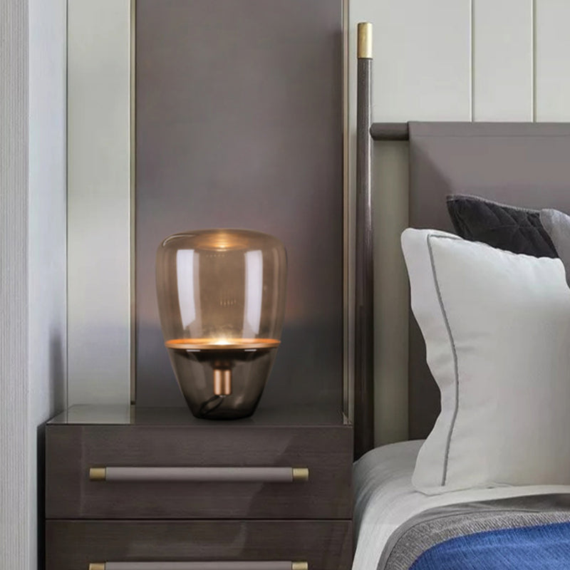 Designer Cup Shaped Glass Table Lamp