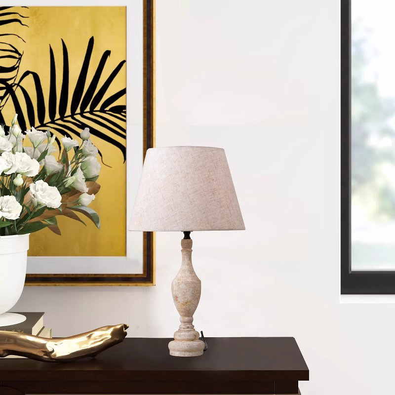 Vintage Wood Table Lamps For Bedroom Lamp Nightstand Desk Lamp For Living Room Dresser Hotel Office Study ﻿