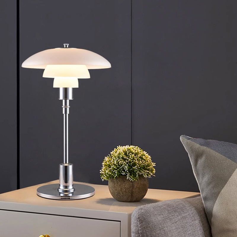Modern Danish Designer Glass LED Table Lamp for Bedside Reading Bedroom Living Room Bedroom Study Decor