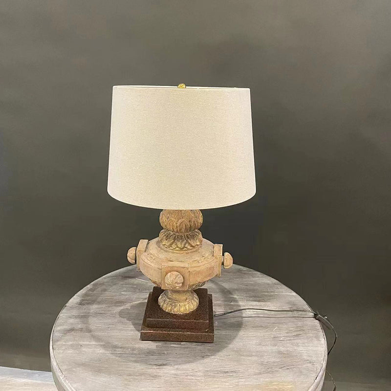 Handmade Hotel Entrance Wooden Table Lamp Creative Bedroom Bedside Decoration Desk Lamp