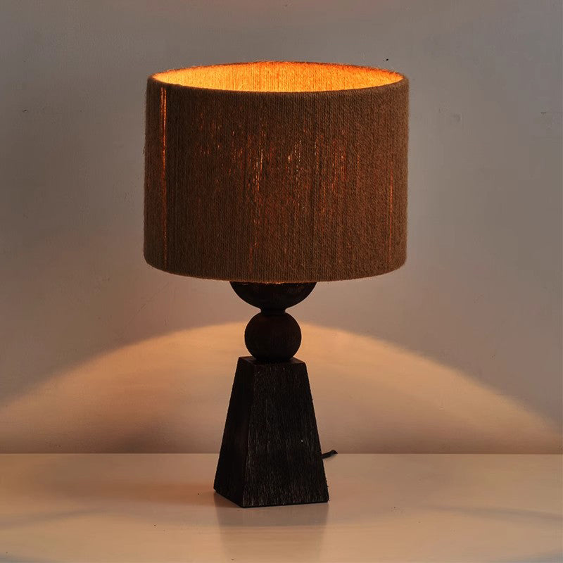 Japanese E27 Style LED Wood Table Lamp Nordic Bedroom bedside lamp for Study Room