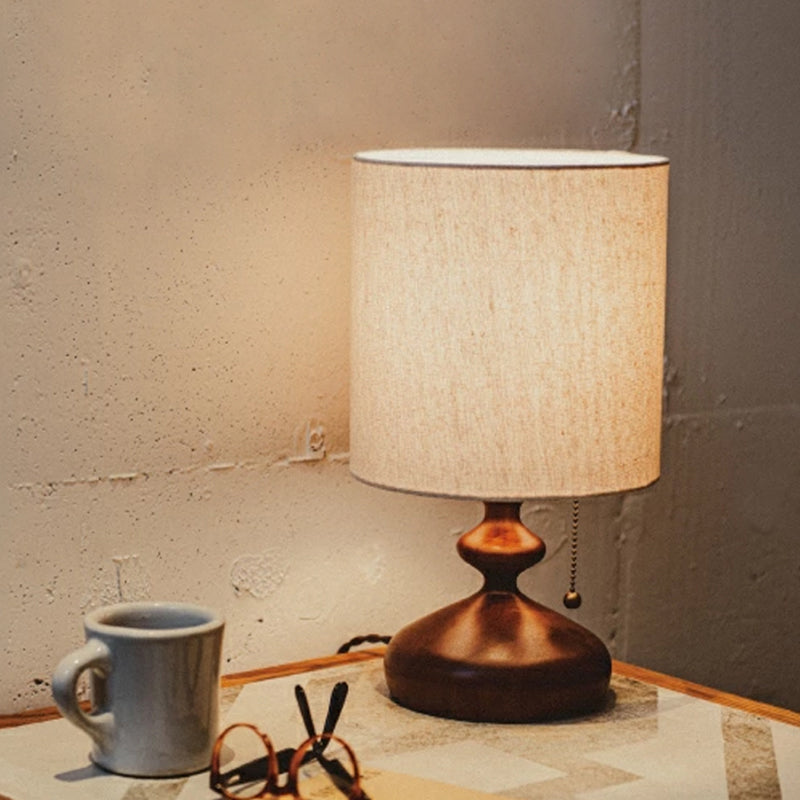 Nordic Wood Table Lamp Night Light USB Powered Modern For Bedroom Illumination Bedside Room Decor