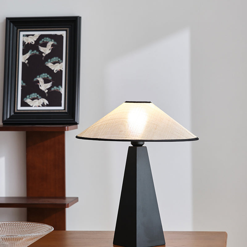 New Chinese-Style Medieval Style Wooden Table Lamp Bedroom Bedside Lamp Modern Simple