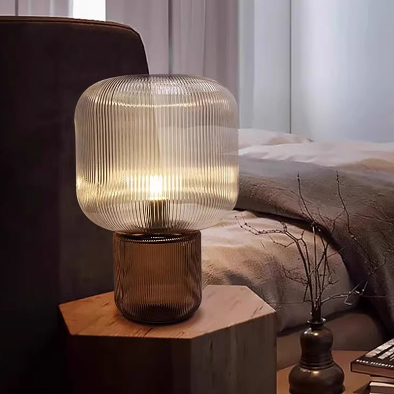 Nordic Glass Table Lamp Post-Modern Bedroom Bedside Lamp Living Room Conference Hall Hotel Model Room Club Lamp