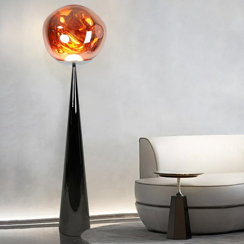 Creative 56" Volcanic Lava Floor Lamp With Acrylic Lampshade