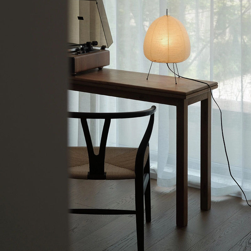 Japanese Rice Paper Tripod Table Lamp Lantern Led Desk Lamp Living Room Bedroom Bedside Study Hotel Decor