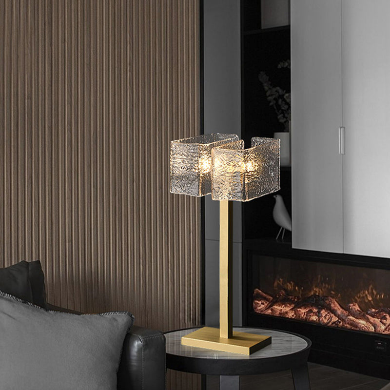 Vintage Light Luxury Copper Table Lamp Bedroom Bedside Lamp Atmospheric High-End Hotel Study Art Dressing Table With Light