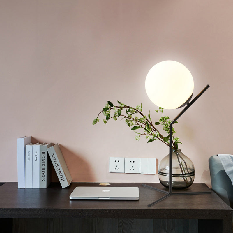 Glass Ball Desk Lamp for Bedroom Table Light Decoration Night Lighting Entrance Home Indoor Decor Cafe Bedside Bedroom Reading