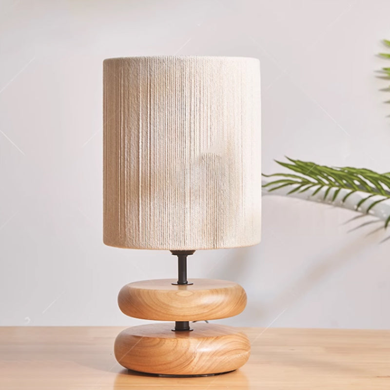 Modern Simple Wooden LED Table Lamp Bedside Desk Light For Home Bedroom Decoration